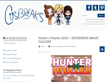 Tablet Screenshot of cosbreaks.com